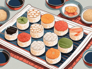 A variety of rice cakes
