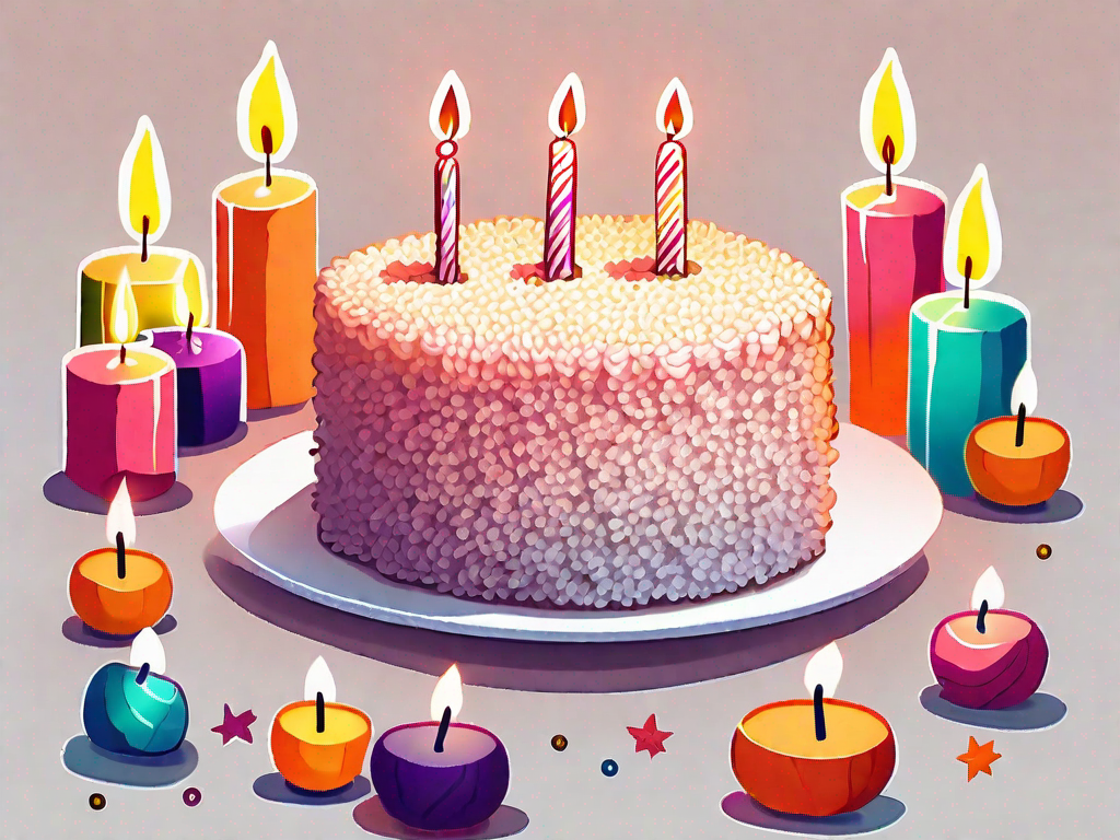Celebrate with a Delicious Rice Crispy Birthday Cake!