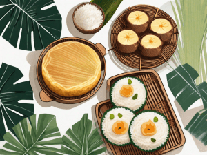 Various traditional filipino rice cake desserts