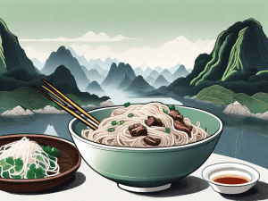 A bowl of guilin rice noodles