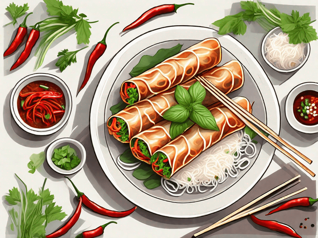 Spicy Noodle Rice Paper Rolls: A Delicious and Easy Recipe