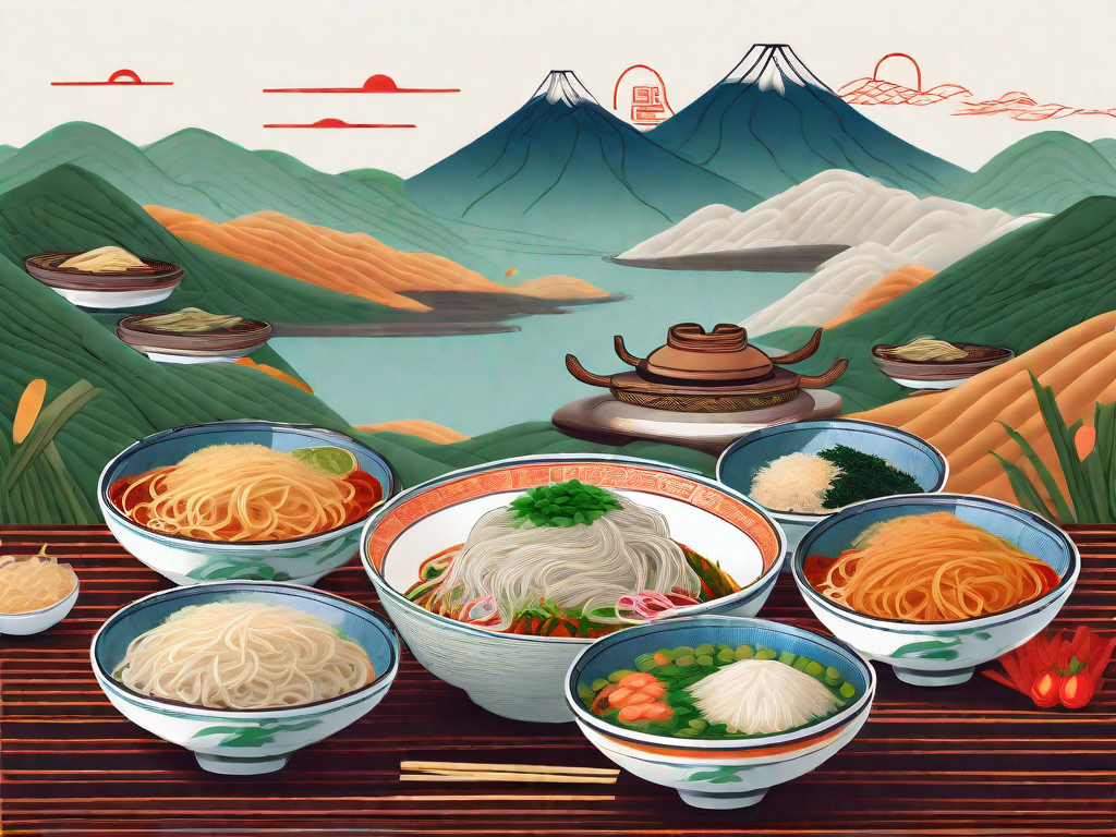 Spectacular Photos of Shimiaodao Yunnan Rice Noodle Dishes