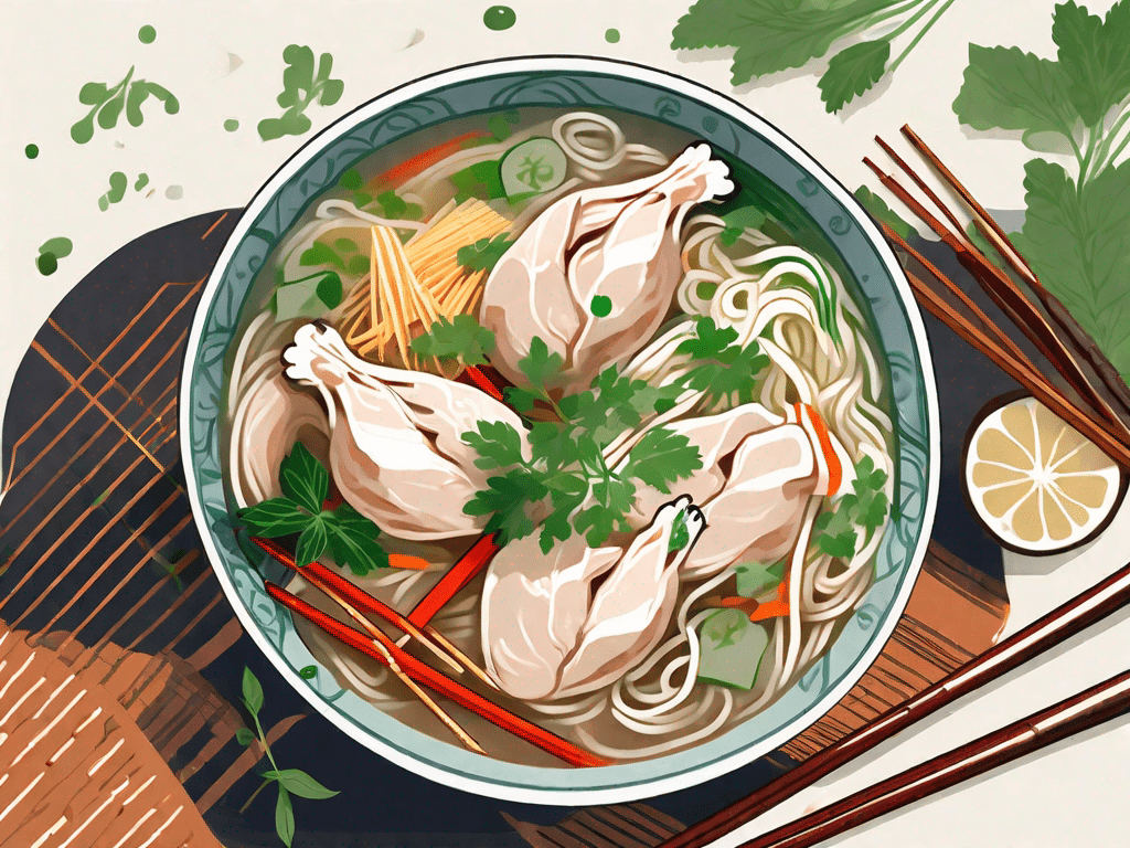 A Delicious Recipe for Vietnamese Chicken Rice Noodle Soup