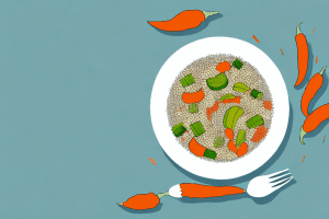 A bowl of sautéed vegetables and couscous