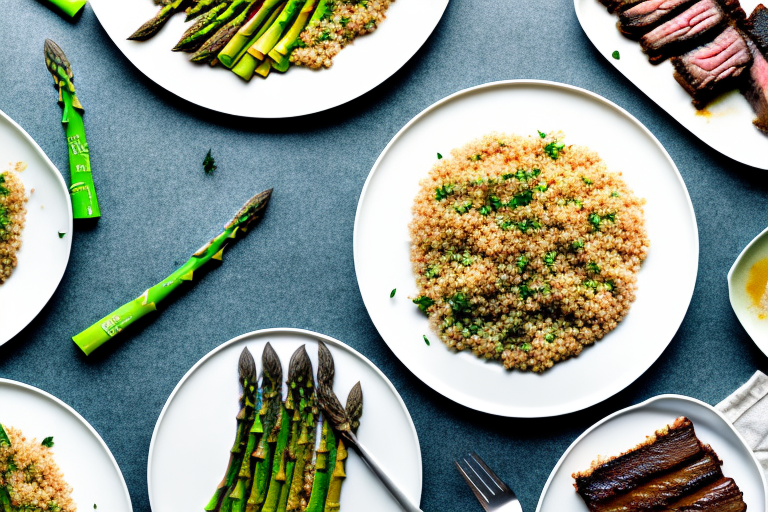 A Delicious Pan-Fried Asparagus Short Ribs Tempeh Couscous Recipe