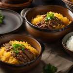 Hamburger Rice Hotdish Soy Sauce