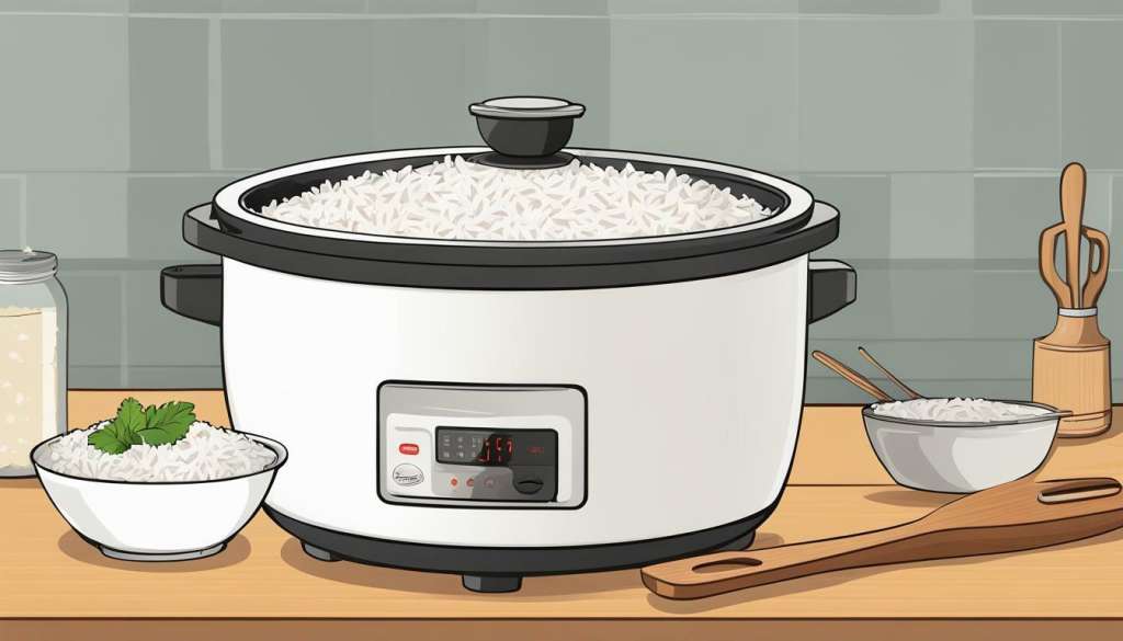 Preserving rice in rice cooker
