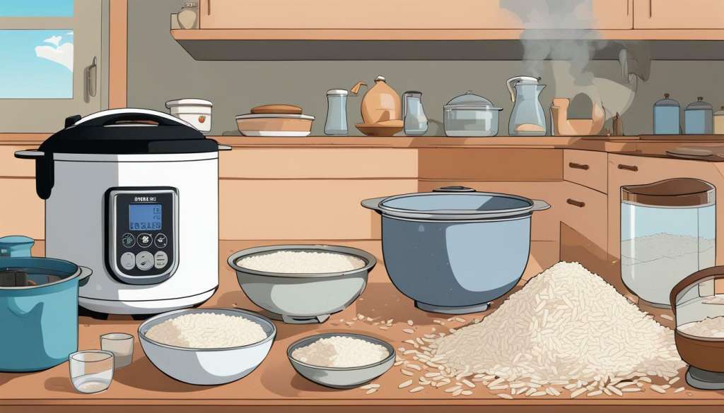 Rice varieties and water ratios