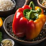 Stuffed Peppers With Wild Rice