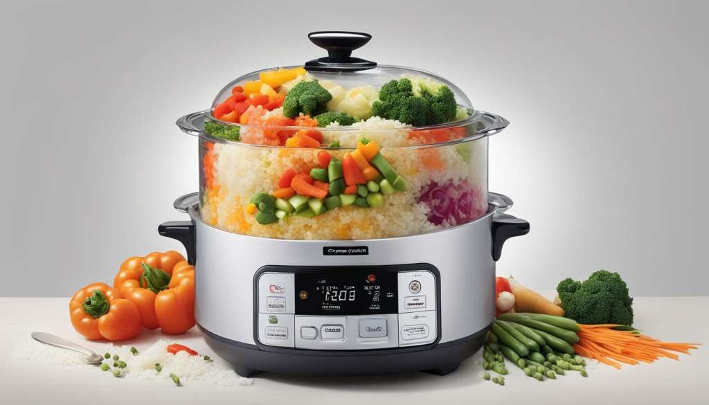 cooking frozen vegetables in a rice cooker