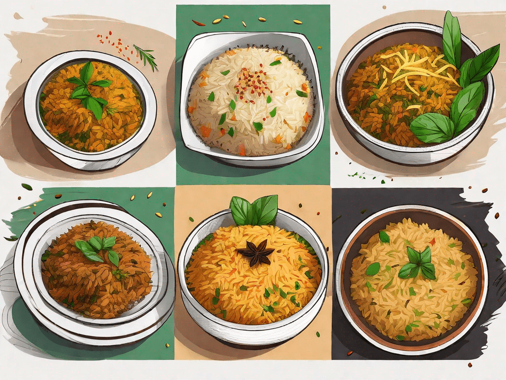 4 Biryani Pilaf Rice Rice Array