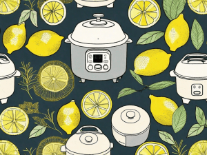 A rice cooker with a steaming