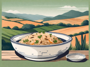 A traditional portuguese rice pilaf dish
