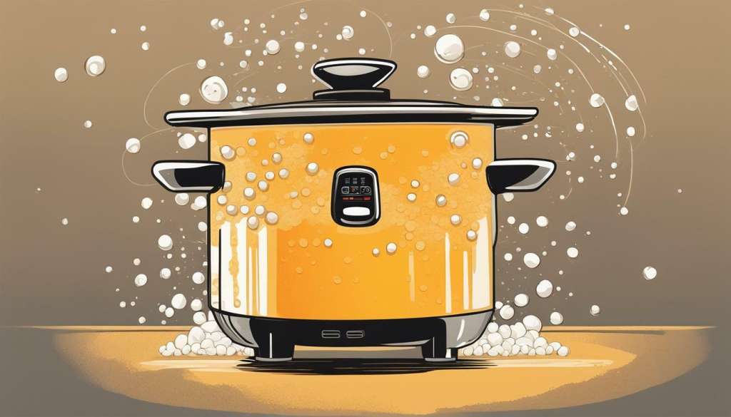 rice cooker boiling over