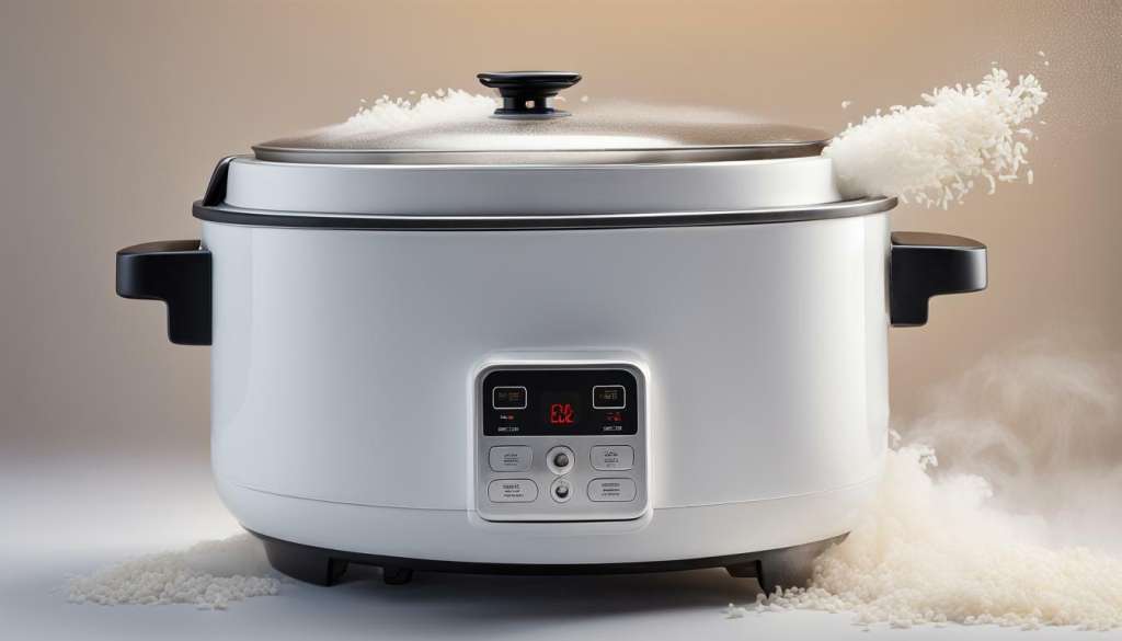 rice cooker bubbling