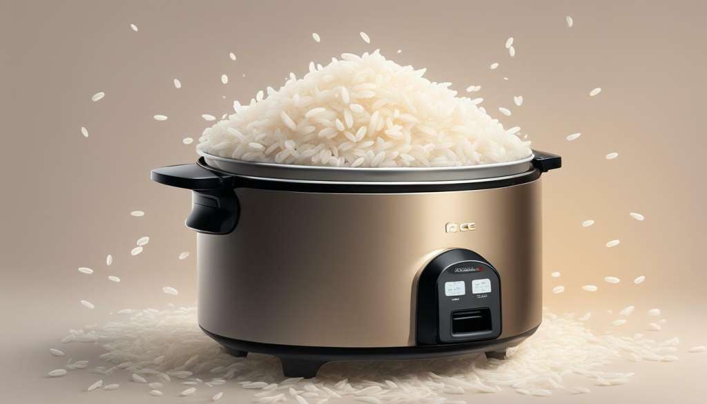 rice cooker bubbling over