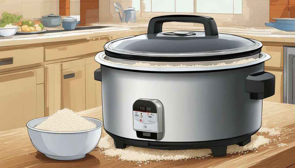 rice cooker overflowing