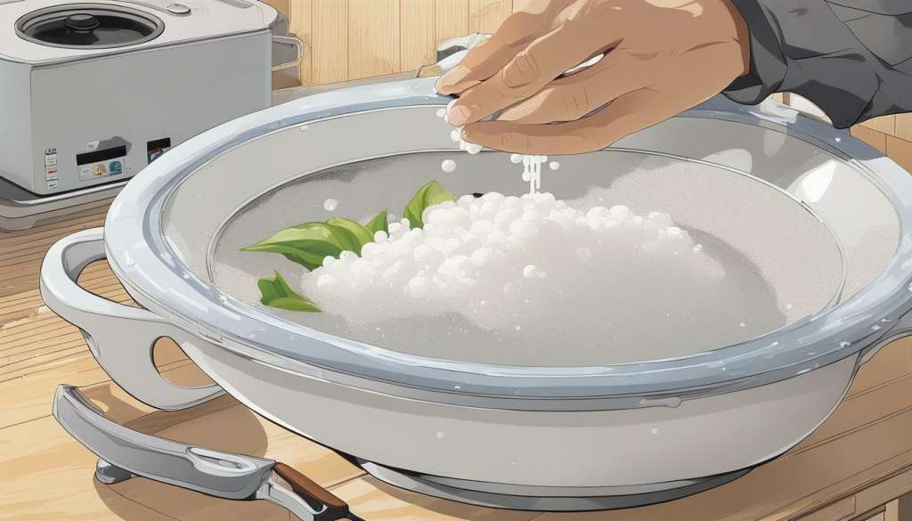 rice cooker with foam
