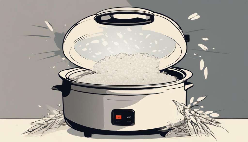 why is my rice cooker bubbling