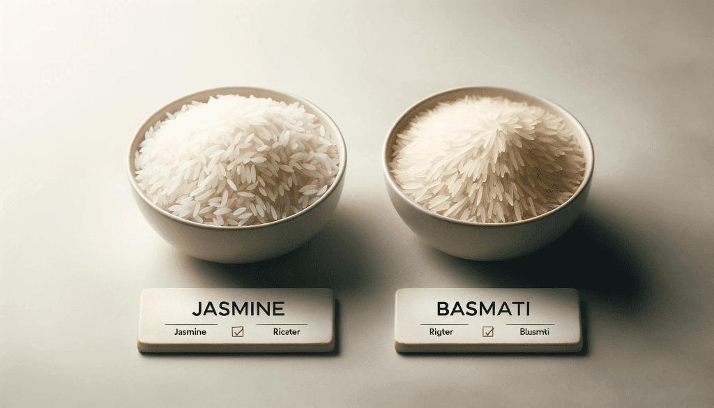 Comparison of Rice Types Jasmine vs Basmati Rice Rice Array