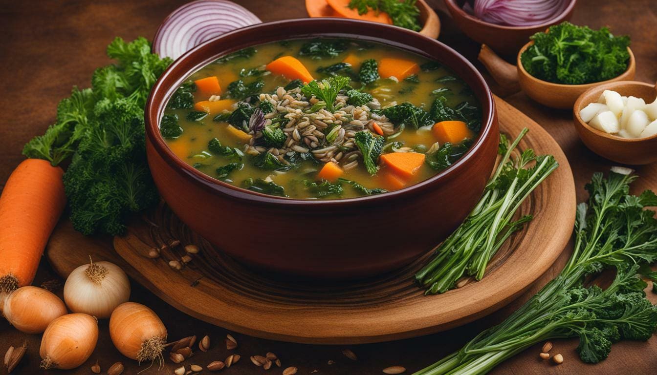 Hearty Wild Rice and Kale Soup Recipe