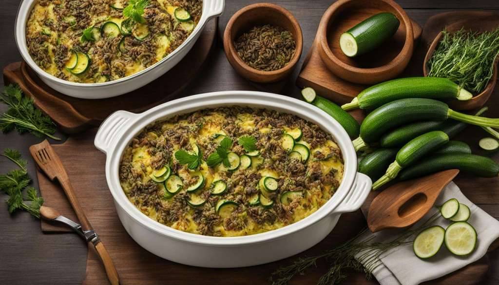 Zucchini and Wild Rice Casserole Recipe Rice Array