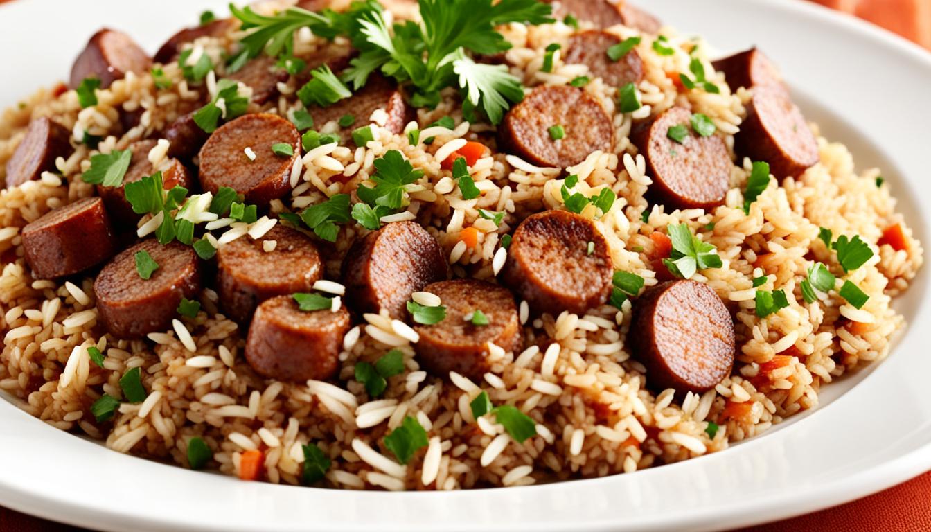What is dirty rice with sausage, and how do you make it? Rice Array