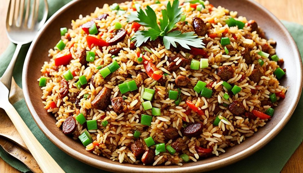 Variations on classic dirty rice Variations on classic dirty rice