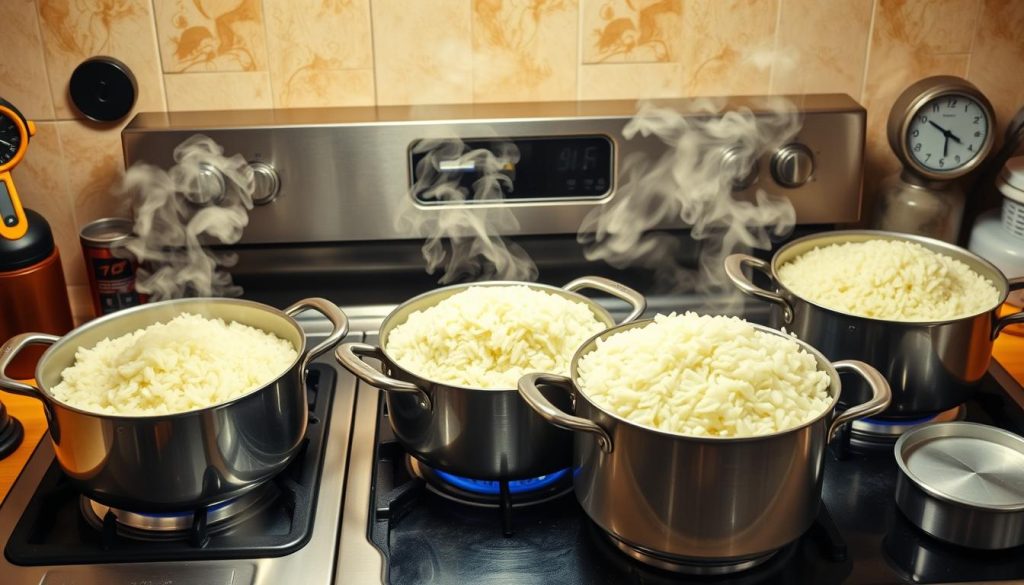 cooking time affect rice quality