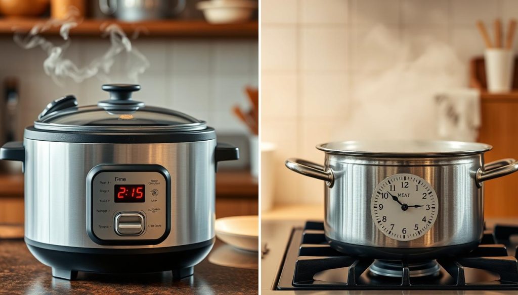 Time efficiency in cooking rice