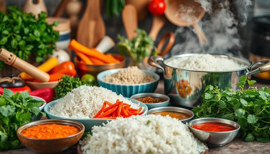 adding flavor to rice visual guide