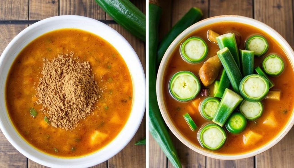 gumbo file powder and okra thickening comparison