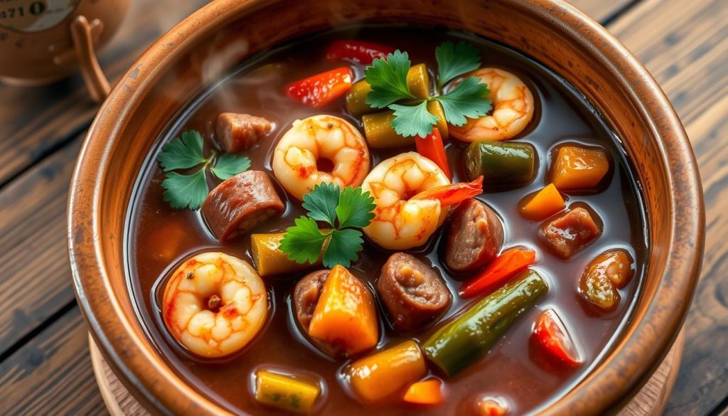 gumbo with andouille sausage