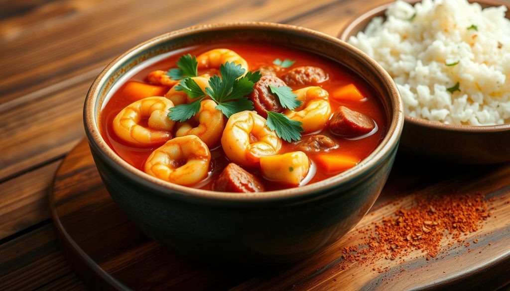 hearty gumbo dish