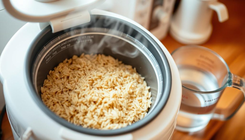 how to cook brown rice in a rice cooker