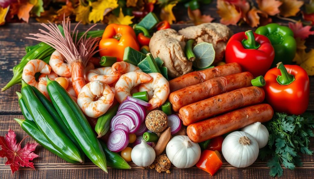 ingredients for gumbo