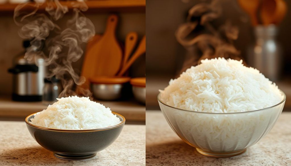 quick-cooking rice vs regular rice quality